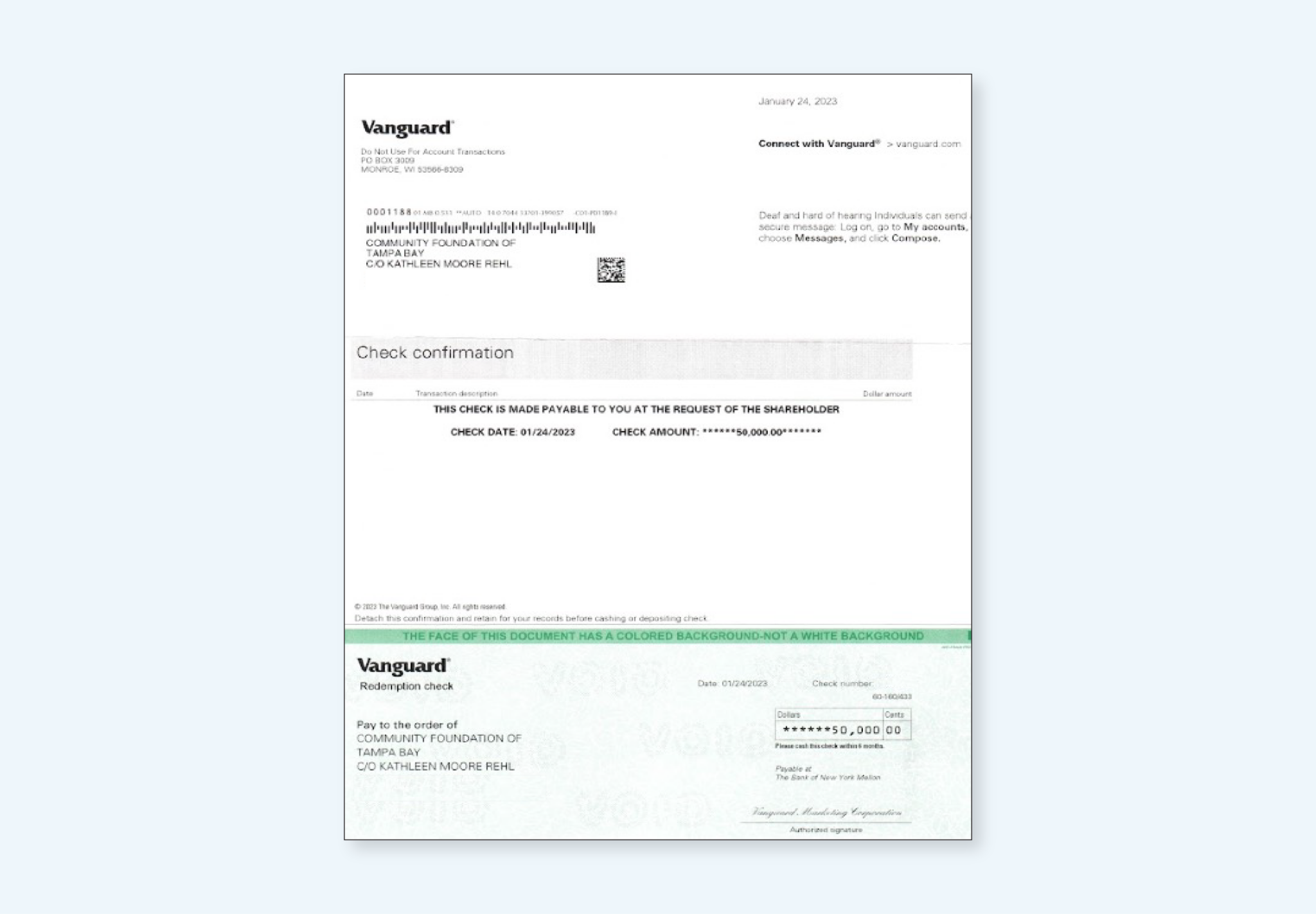 Legacy IRA Rollover To Charitable Gift Annuity