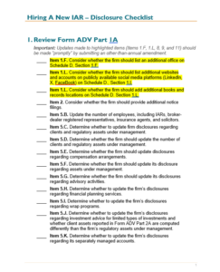 IAR Disclosure Checklist Thumbnail